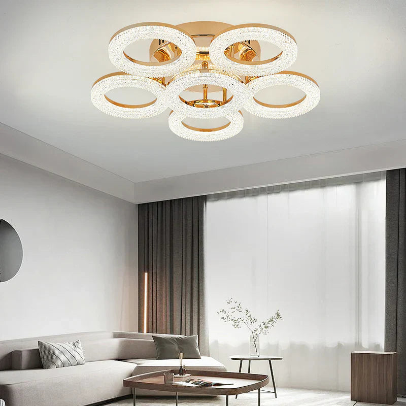 LED осветително тяло Golden CIRCLE 5+1 Еквивалент 800W Дистанционно