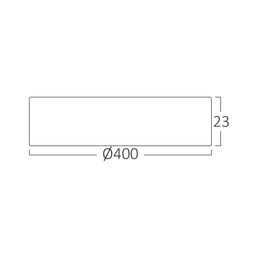 Plafoniera LED 36W 3 Functii Round BLACK 40CM / 36W / 3 FUNCTII led ceiling light