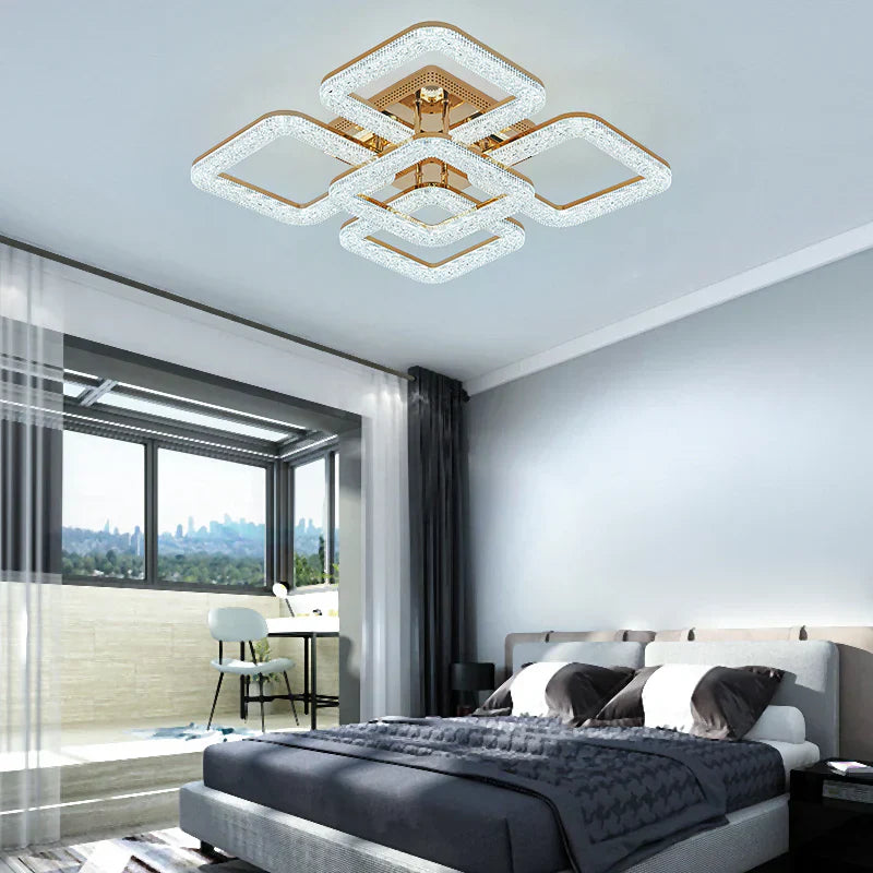 LED осветително тяло Golden SQUARE 4+1 Еквивалент 800W Дистанционно