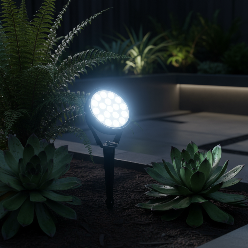 LED градински спот Lollipop 9W студена светлина черен