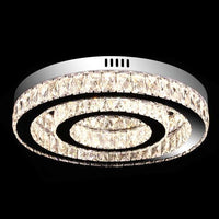 LED осветително тяло TWO CIRCLE Cristal Еквивалент 500W с дистанционно