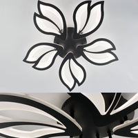 LED осветително тяло ANEMONE Black Еквивалент 500W Дистанционно управление