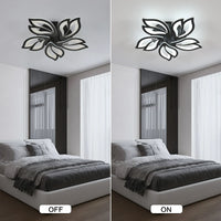 LED осветително тяло ANEMONE Black Еквивалент 500W Дистанционно управление