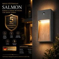 LED аплик за външен монтаж със сензор 11W SALMON