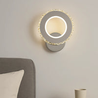 LED аплик 18W кристал кръгъл Chrome