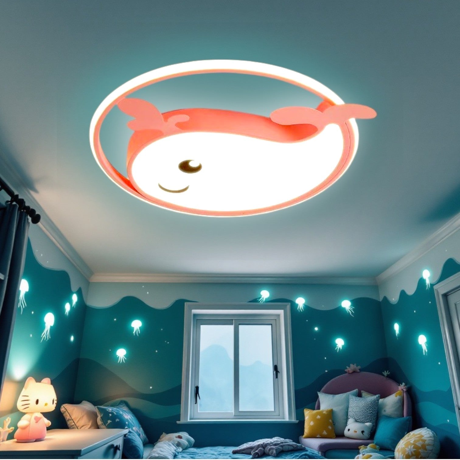 LED осветително тяло 104W Whale Tale с дистанционно, еквивалент 400W