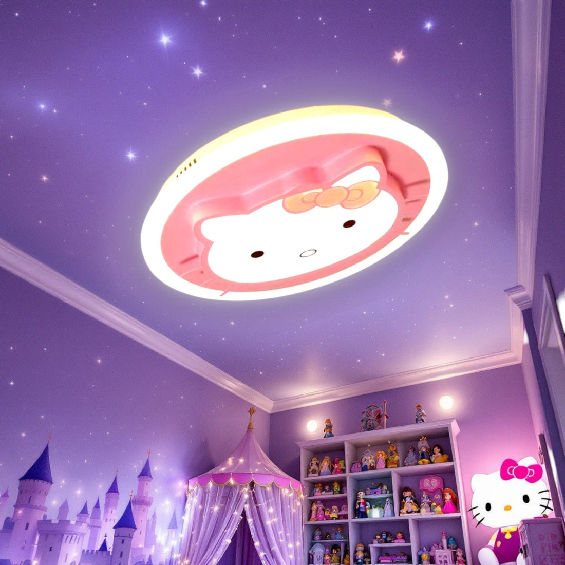 Осветително тяло LED 104W Pink Kitty с дистанционно, еквивалент 400W