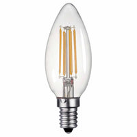 LED крушка E14 4W Филамент Свещ Прозрачна