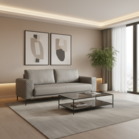 Модерен диван Silvano Prime 220x91cm СИВ