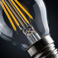 LED крушка E14 4W G45 прозрачна, филамент