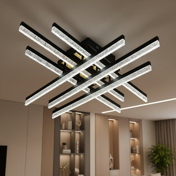 LED осветително тяло за таван Mira 6 линии, еквивалент 600W, с дистанционно
