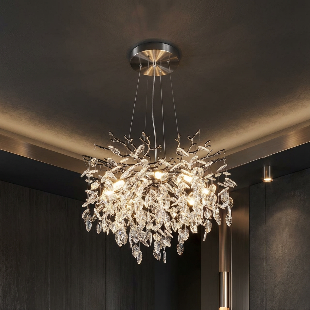 Кристален полилей Silver Crystal Symphony 60 cm