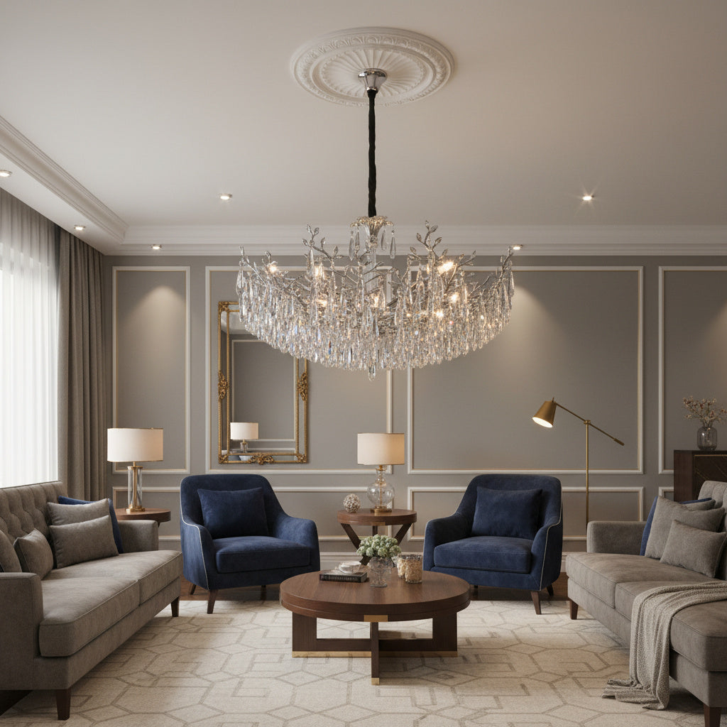 Кристален полилей Luxury ATHENA ⌀850 mm