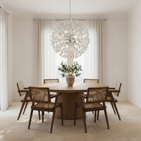 Осветително тяло висящо Crystal Dandelion Silver 50CM