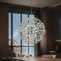 Осветително тяло висящо Crystal Dandelion Silver 50CM