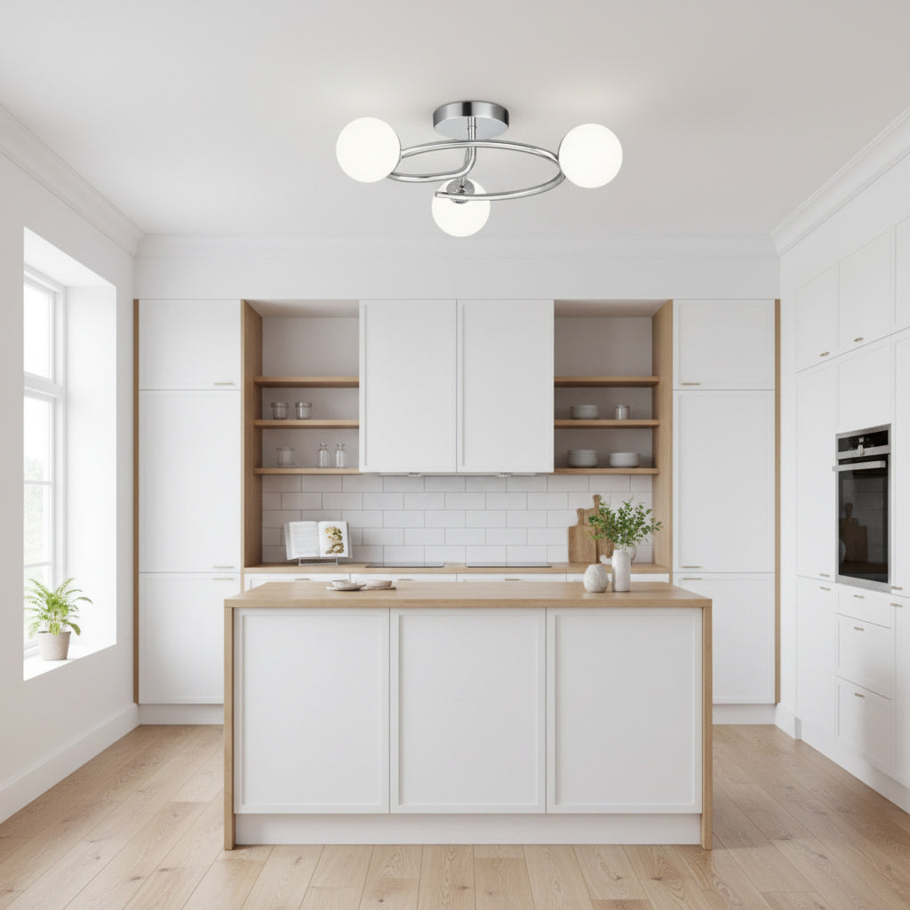 Осветително тяло Абажур 3xE27 Chrome Elegance