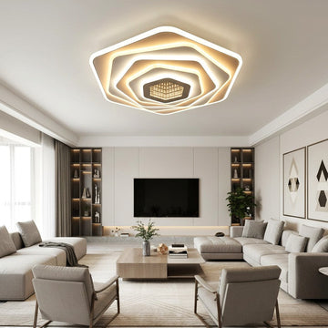 LED осветително тяло Pentagon MIRROR 3D, еквивалент 800W, с дистанционно