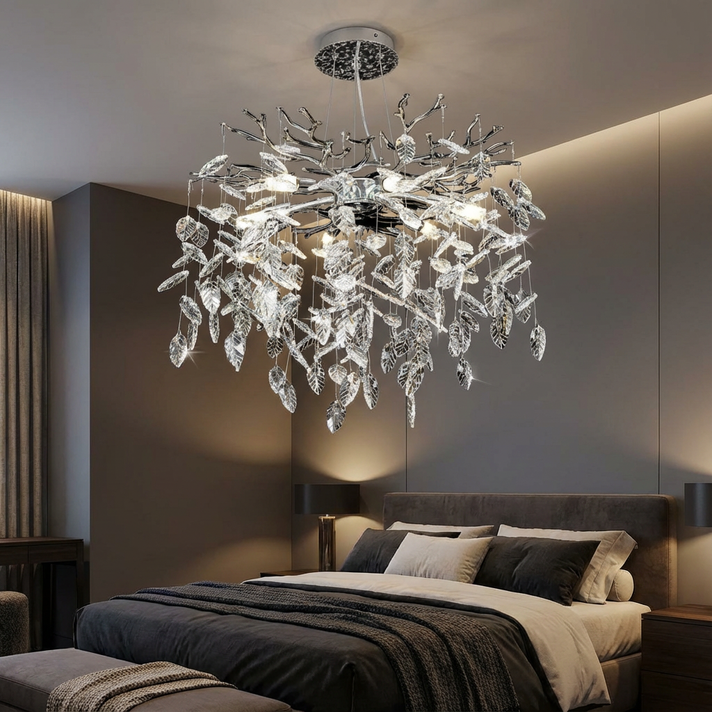 Кристален полилей Silver Crystal Symphony 50 cm