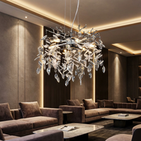 Кристален полилей Silver Crystal Symphony 50 cm