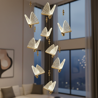 Осветително тяло LED Luxury 9 Golden Butterflies