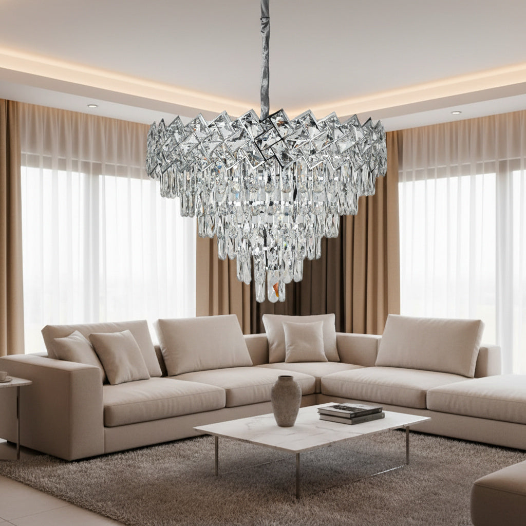 Полилей от кристал Malli Silver 60cm