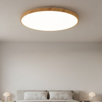 LED плафон Woody Бяло & Кафяво Кръгъл 60CM – еквивалент 400W
