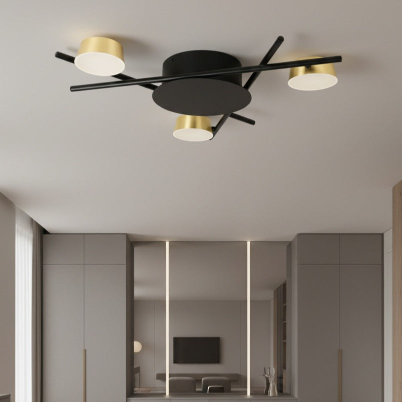 LED осветително тяло Kira Gold & Black – Топла светлина, еквивалент 100W