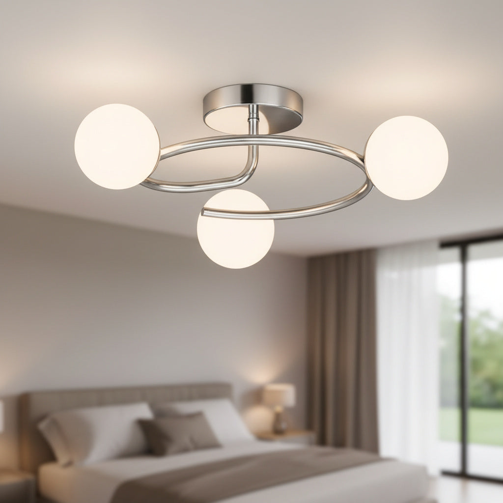 Осветително тяло Абажур 3xE27 Chrome Elegance