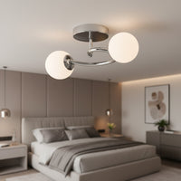 Осветително тяло Абажур 2xE27 Chrome Elegance