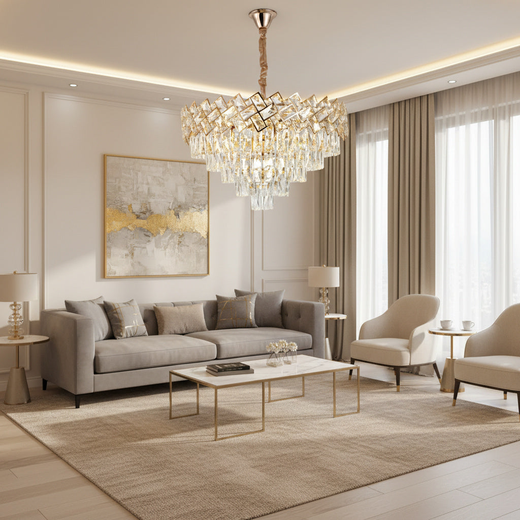Полилей кристал MALLI Gold ⌀60CM
