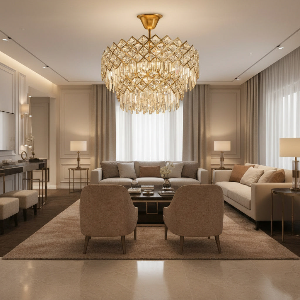 Кристален полилей Yanni Gold Deluxe Double Level