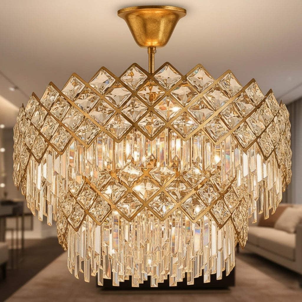 Кристален полилей Yanni Gold Deluxe Double Level