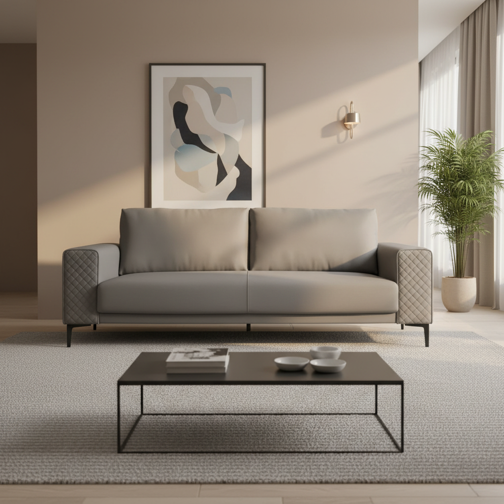 Модерен диван Silvano Prime 220x91cm СИВ