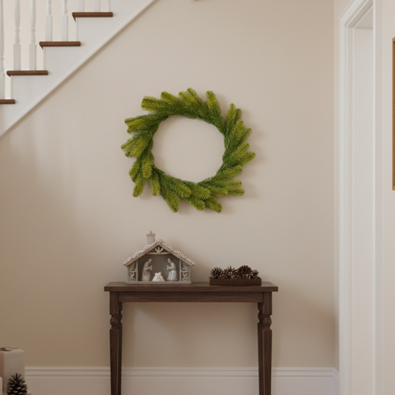 Изкуствена Коледна Венеца Alpin Light Green Ø40CM