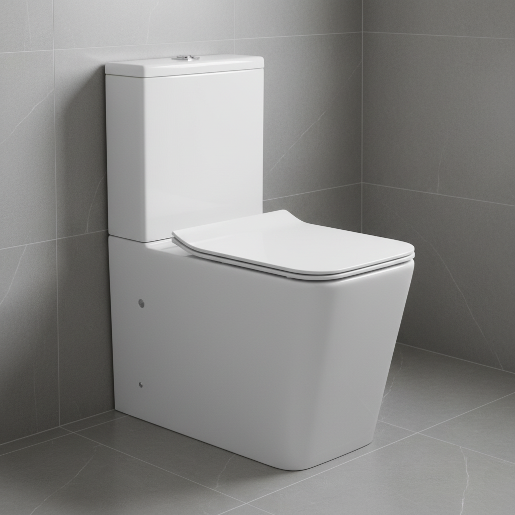 Класическа тоалетна Echo White 63 x 37 x 81 CM