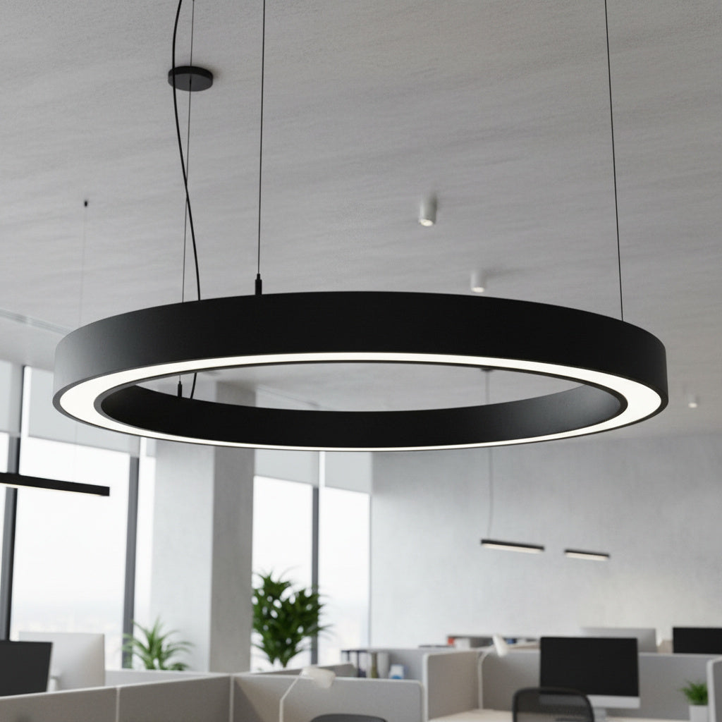 LED осветително тяло NeoRing Black 144W CCT