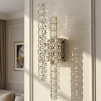 LED аплик GIZA Silver Cristal Lines с дистанционно