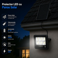 LED прожектор 50W PREMIUM с монокристален соларен панел плюс дистанционно