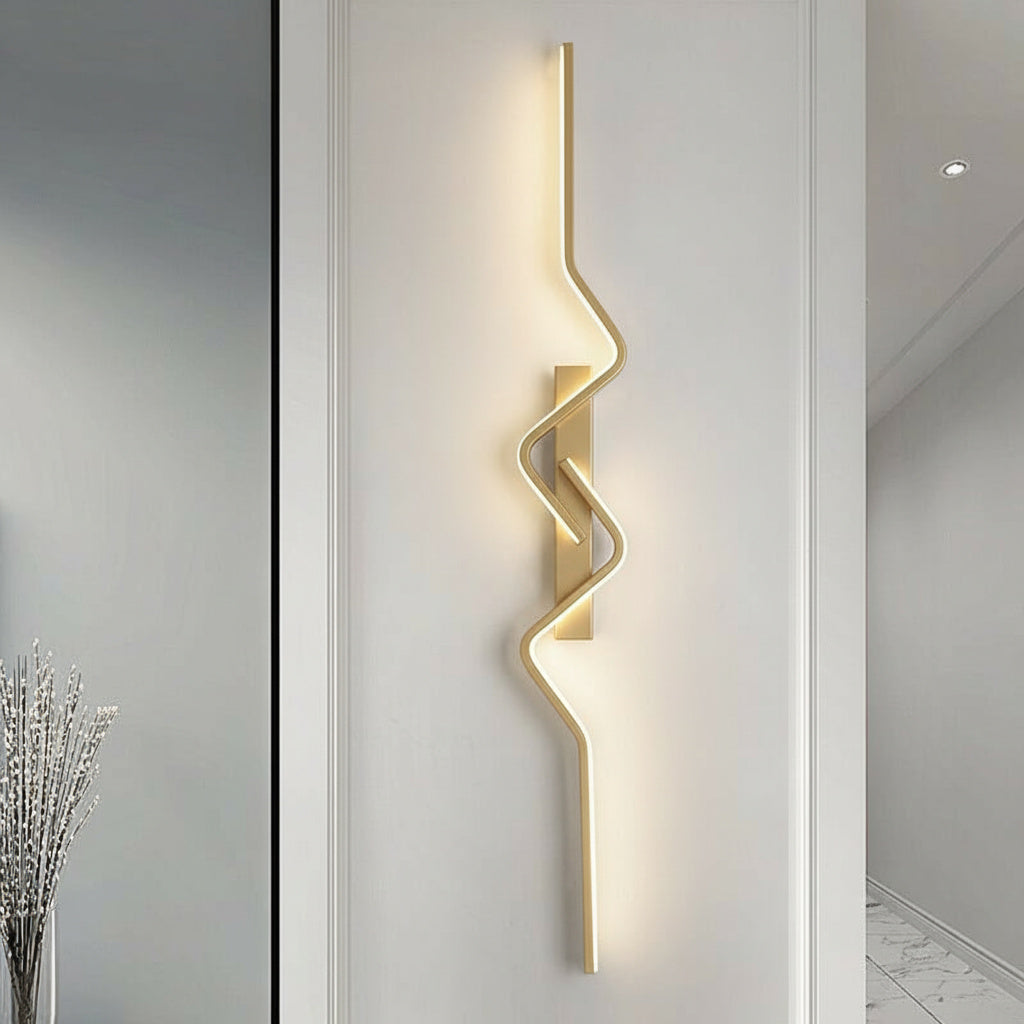 LED стенен аплик BEZY Златист 80 cm