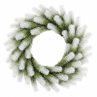 Изкуствен коледен венец Alpin White Ø40CM