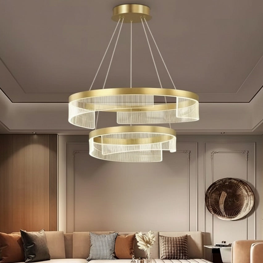LED Полилей Mini KYZO Royal Gold – 2 Подвижни Сегмента, Еквивалент 600W, с дистанционно