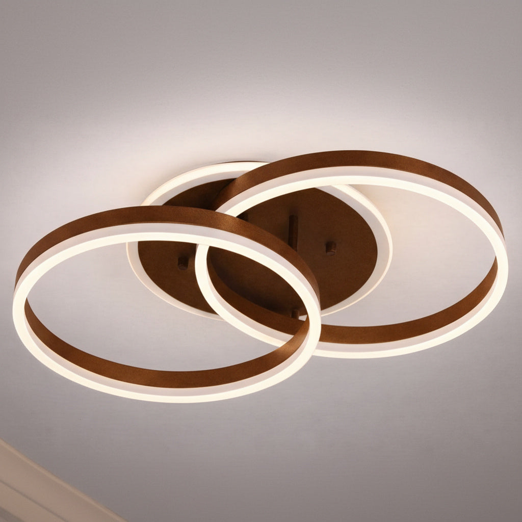 LED Осветително тяло Beauty Brown 1+1 Circle Еквивалент 400W с дистанционно