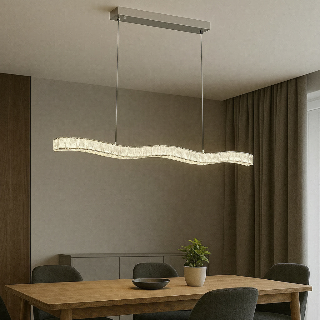 Осветително тяло LED Окачена KEDY Silver Еквивалент 200W Дистанционно