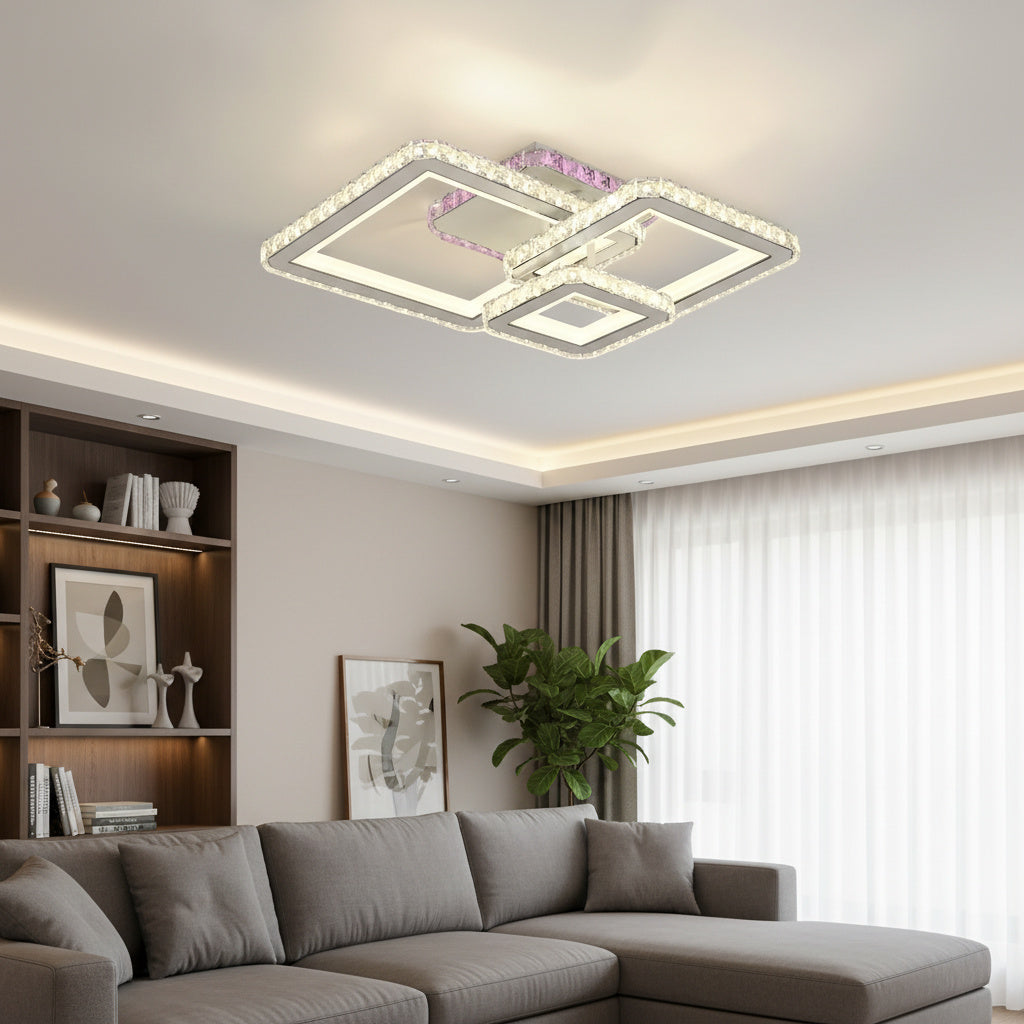 LED осветително тяло Kalista Бяла Кристал RGB Еквивалент 500W