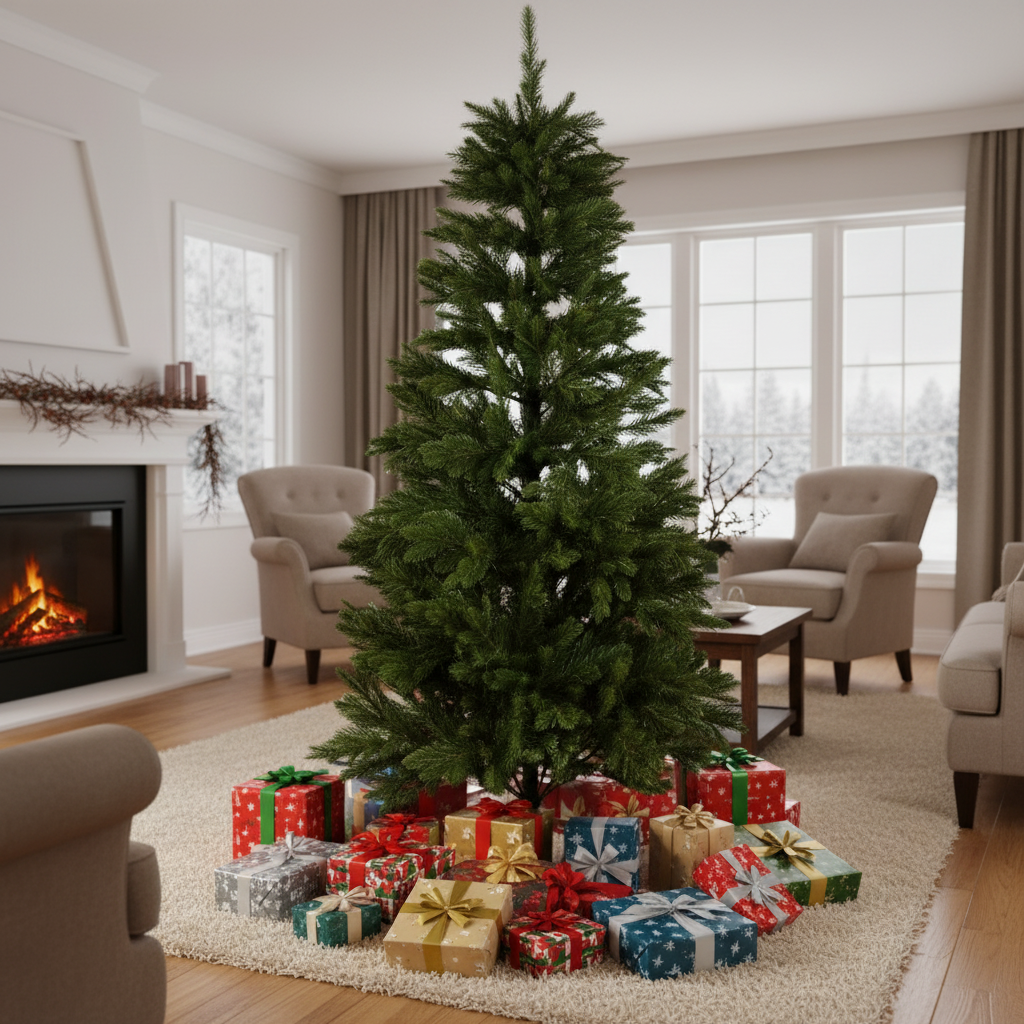 Изкуствена 3D Коледна Елха Maxi Premium H250xD130CM