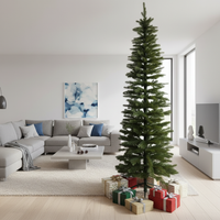 Изкуствена 3D Коледна елха Swiss Slim H180xD50CM