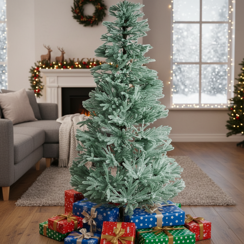 Изкуствена 3D коледна елха Nordic Blue H240xD130CM