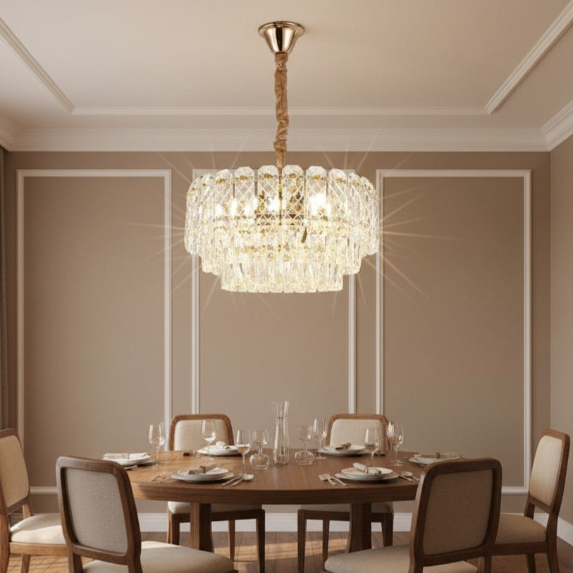 Гигантски кристален полилей ELARA Gold ⌀60CM