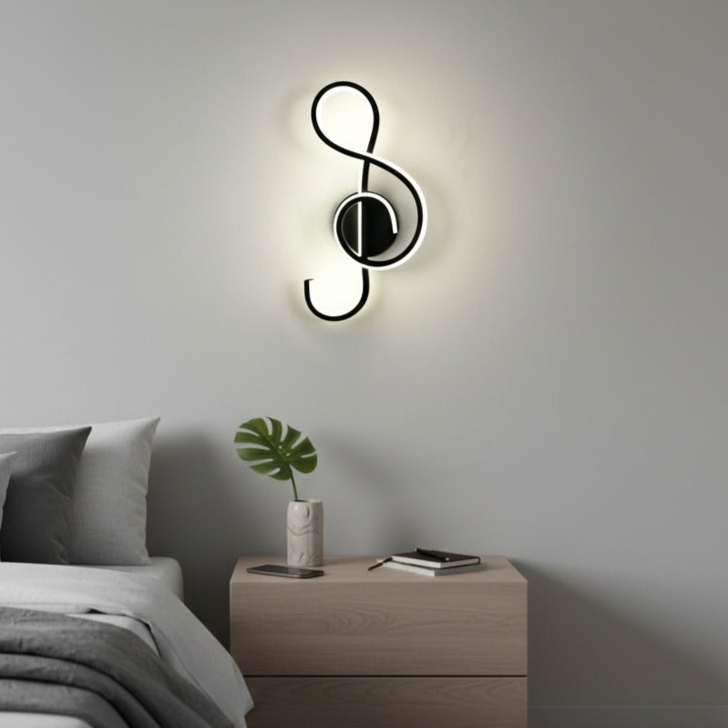 LED аплик BOMA Black еквивалент 200W