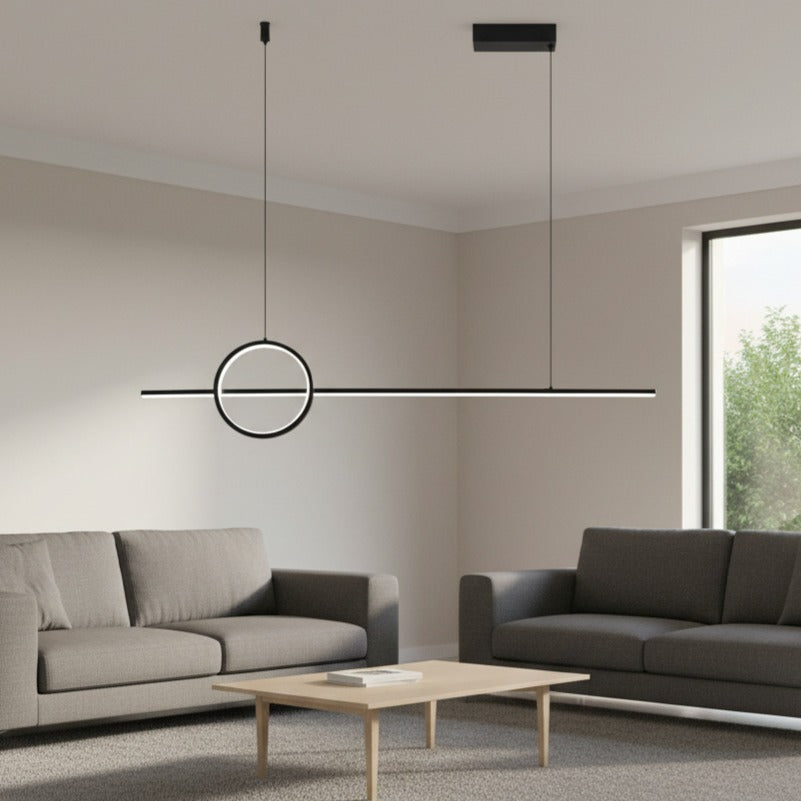LED висящо осветително тяло HERA Черно – еквивалент 300W